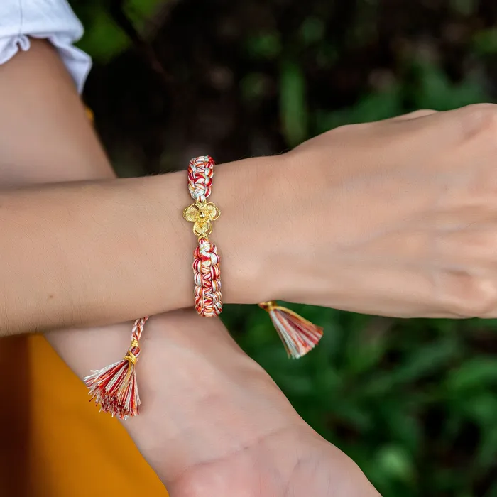 Agua Marina Bracelets Clover Filigree Bracelet