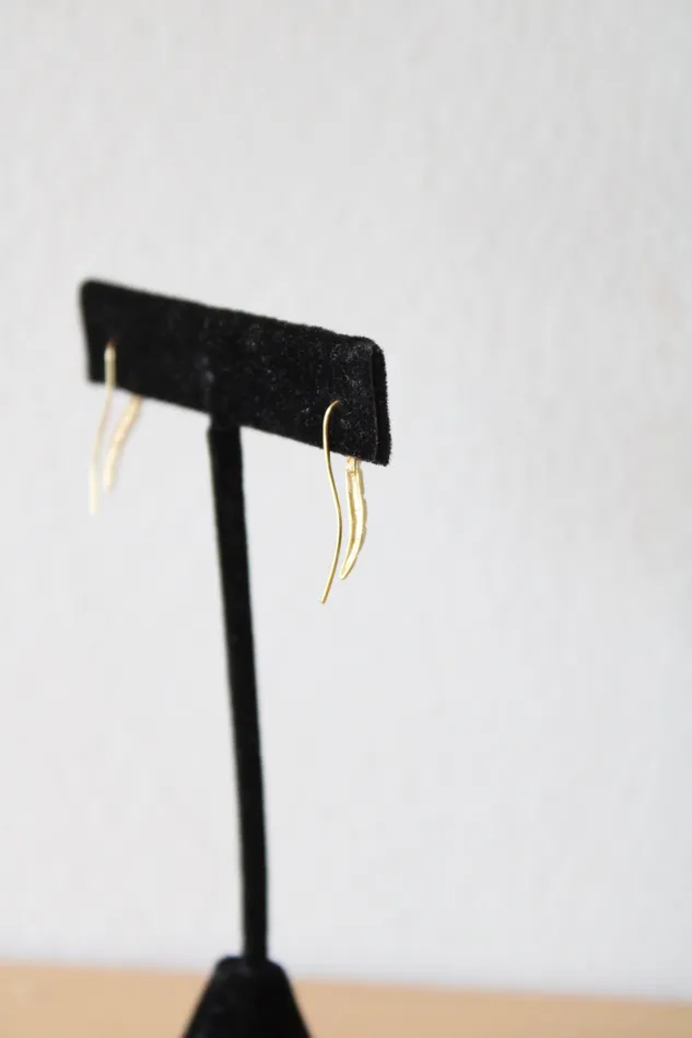 Jubilee Thrift Diamond Cut Wave 14KT Yellow Gold Ear Climber Earrings
