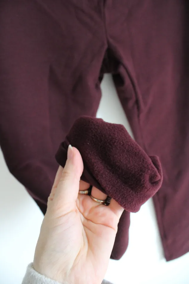 Old Navy Earrings NEW Old Navy Maroon Fleece Lined Maternity Leggings M