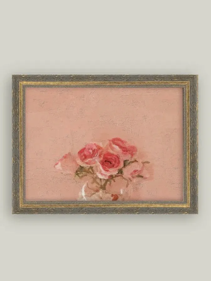 Pink Roses 16 x 12 Framed Art Petal Lane Earrings