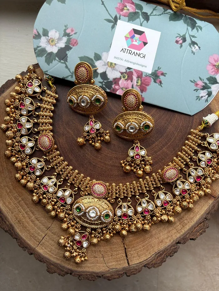 Bahubali Gold Necklace Set Sone Pe Suhaga Attrangi Necklaces Bahubali Gold Necklace Set Sone Pe Suhaga Attrangi Necklaces
