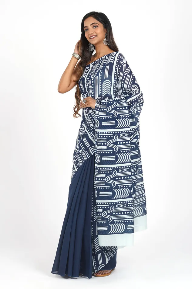 Earrings Teejh Teejh Kunti Mulmul Cotton Saree
