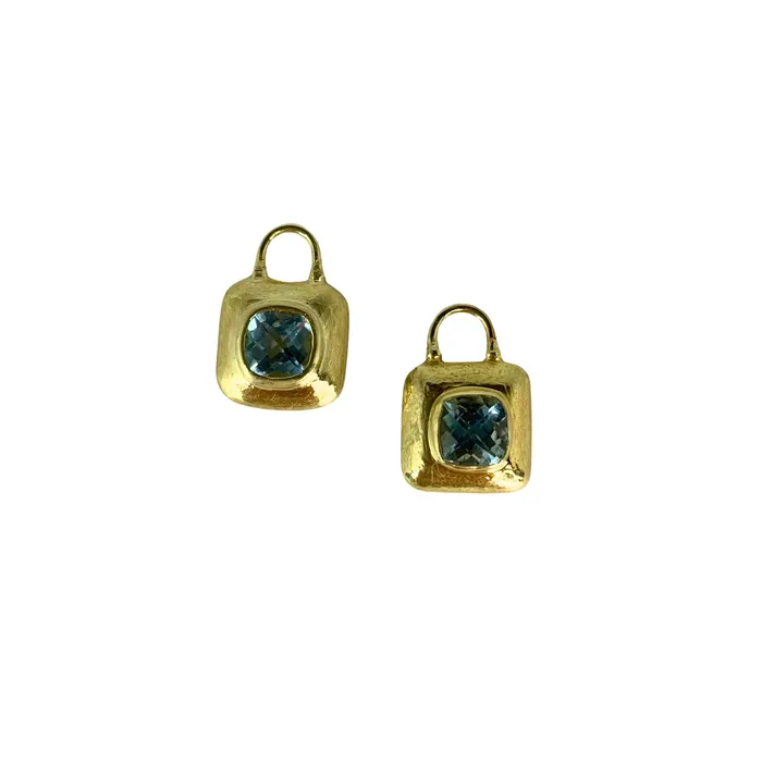 Earrings The Mazza Company Blue Topaz Ear Charms Earrings The Mazza Company Blue Topaz Ear Charms