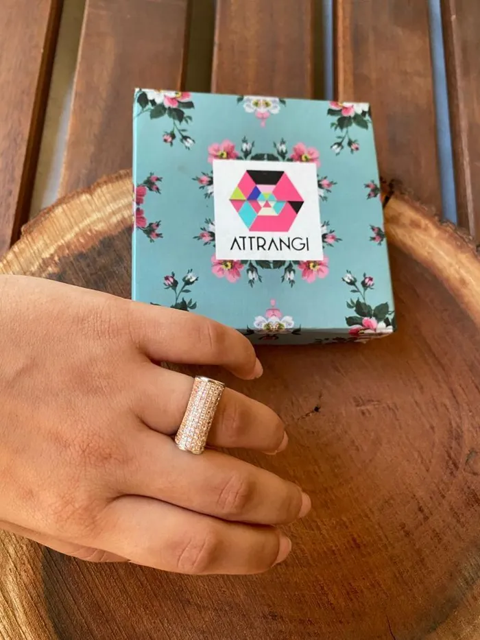 Nilam Band Ring Attrangi Rings