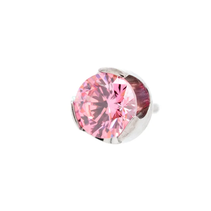 Rings Anatometal threadless 35mm ProngSet BrilliantCut Gem End