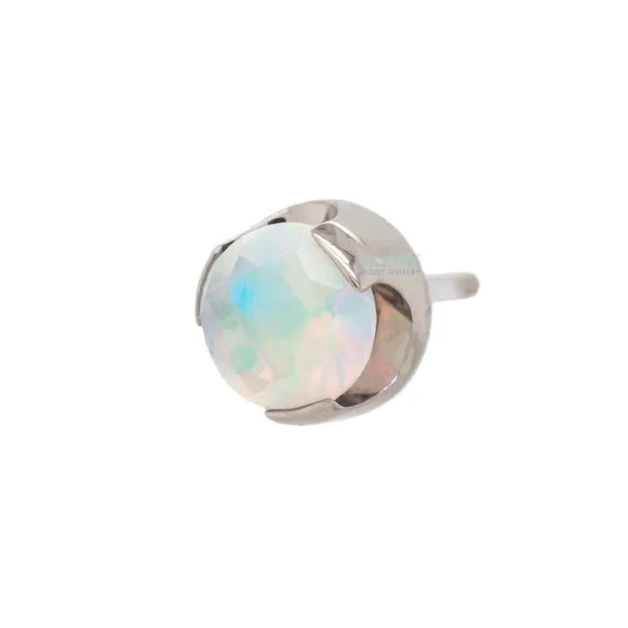 Rings Anatometal threadless 35mm ProngSet BrilliantCut Gem End