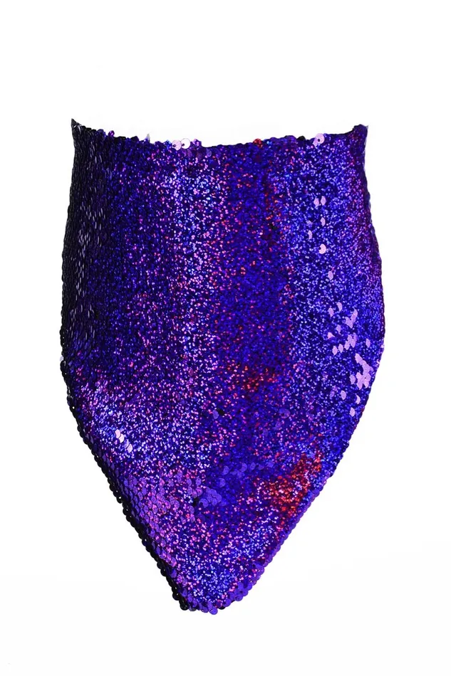 Rings Sequin Bandana Face Mask VioletBlack Hologram THE LUMi SHOP Rings Sequin Bandana Face Mask VioletBlack Hologram THE LUMi SHOP