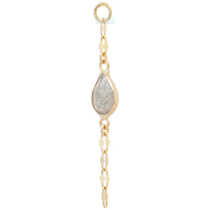 Star Bright Chain Charm in Gold with Gemstones Hialeah Fine Jewelry Earrings