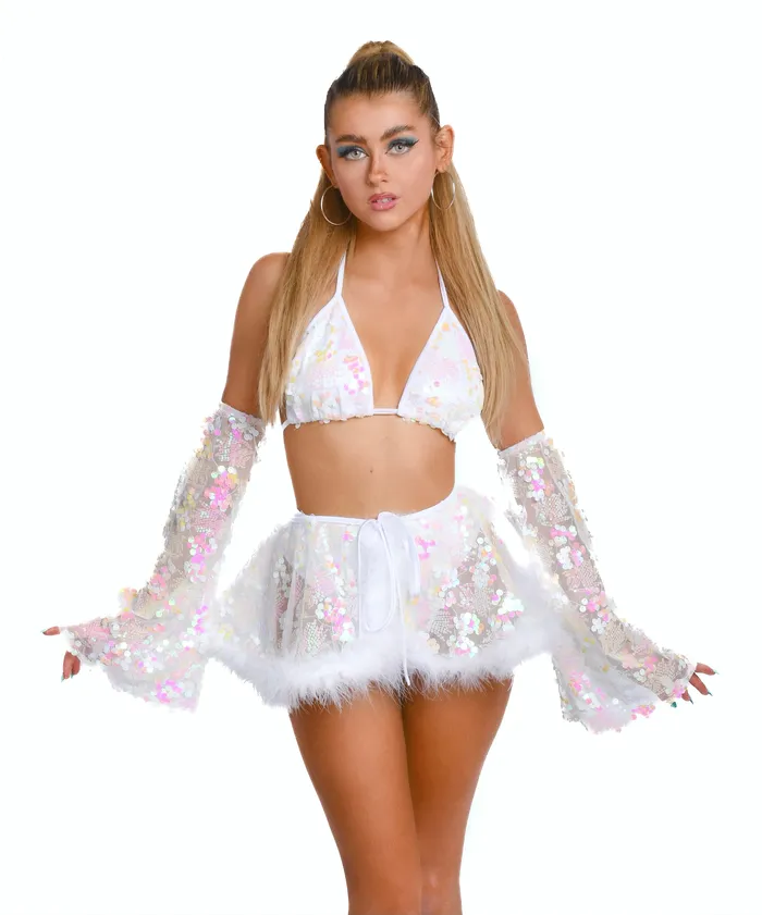THE LUMI SHOP Earrings Pink Angel Goddess Sequin Set 3 pcs