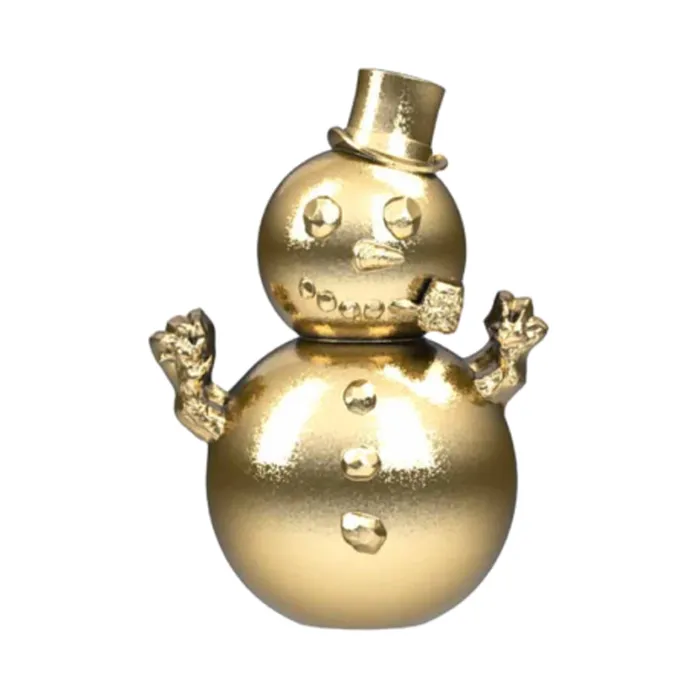 threadless Snowman Friendly End in Gold Anatometal Earrings