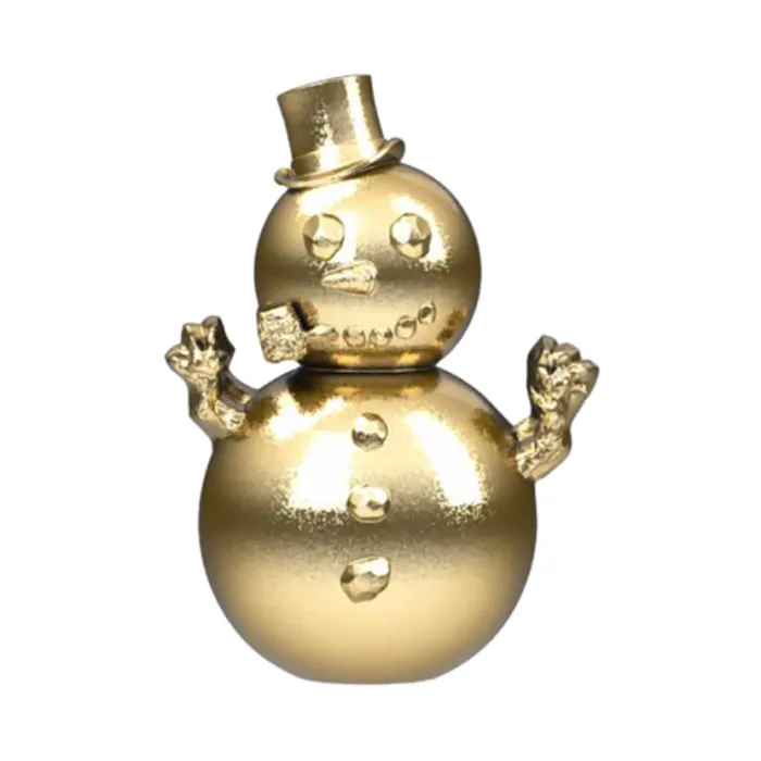 threadless Snowman Friendly End in Gold Anatometal Earrings