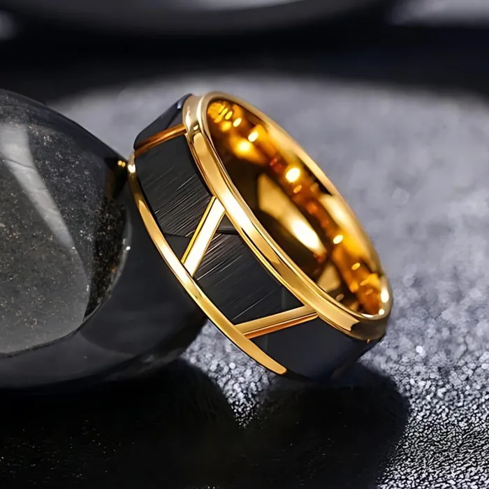 Tungsten Couple Rings Earrings Argentine