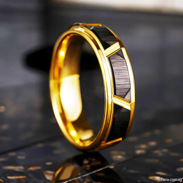 Tungsten Couple Rings Earrings Argentine