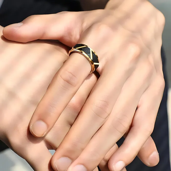 Tungsten Couple Rings Earrings Argentine