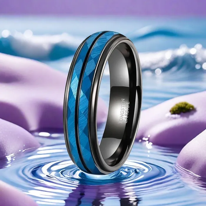 Tungsten Rings Blue Lake Tungsten Rings Blue Lake
