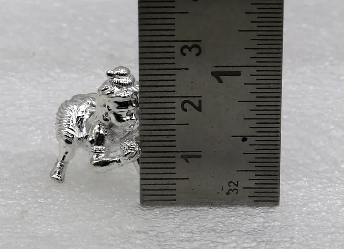 15grams solid 925 sterling silver handmade lord little Krishna Bal Gopalacrawling Krishna small statue sculpture home puja article art764 TRIBAL ORNAMENTS Rings