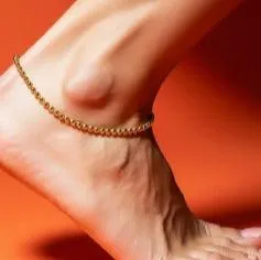 18K GoldFilled Elastic Beaded Anklet Jewelvers PreStyled Sets