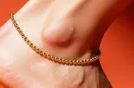 18K GoldFilled Elastic Beaded Anklet Jewelvers PreStyled Sets