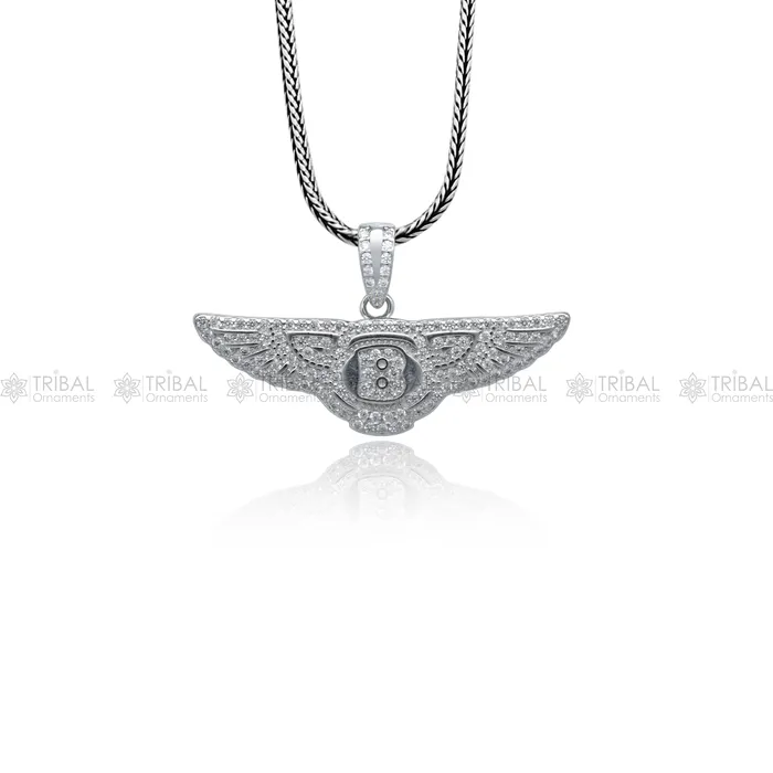 925 Sterling silver bentley motors logo pendant nsp960 TRIBAL ORNAMENTS Necklaces