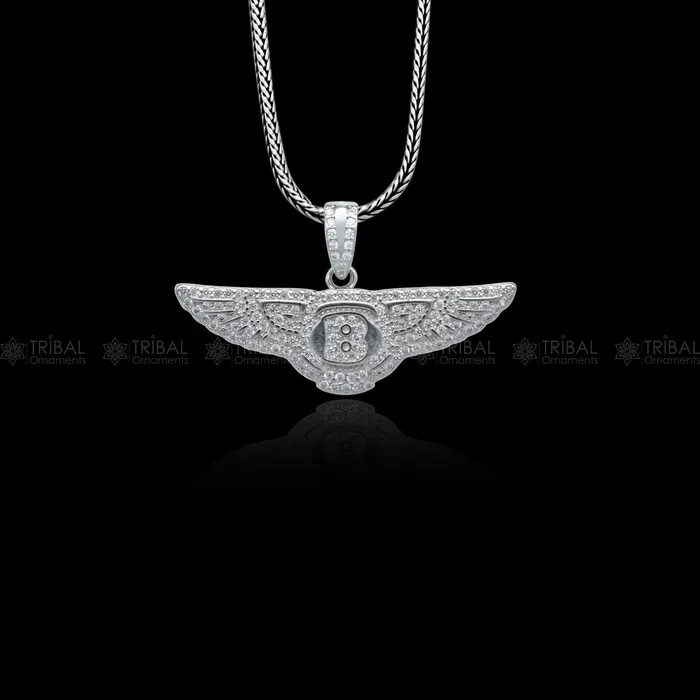 925 Sterling silver bentley motors logo pendant nsp960 TRIBAL ORNAMENTS Necklaces