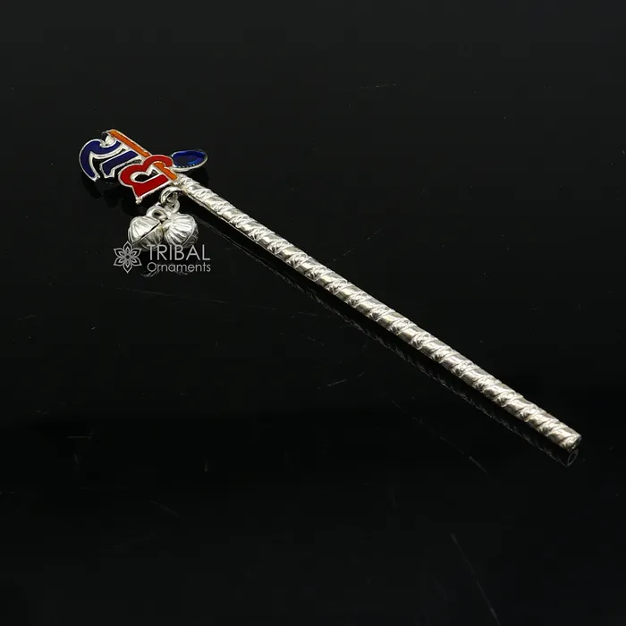 Amazing design 925 sterling silver handmade idol Radhe name krishna flute silver bansuri laddu gopala flute little krishna flute su1196 TRIBAL ORNAMENTS Necklaces Amazing design 925 sterling silver handmade idol Radhe name krishna flute silver bansuri laddu gopala flute little krishna flute su1196 TRIBAL ORNAMENTS Necklaces