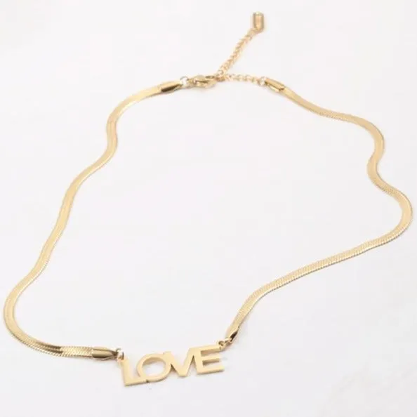 Jewelvers 18K GoldFilled Love Necklace Necklaces Jewelvers 18K GoldFilled Love Necklace Necklaces