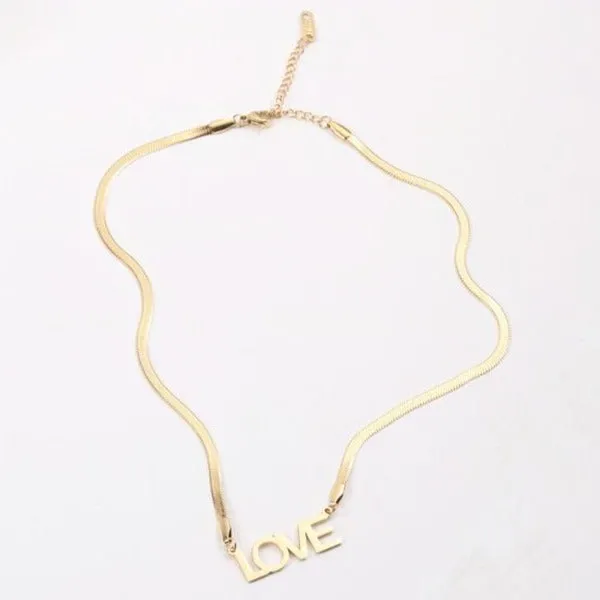 Jewelvers 18K GoldFilled Love Necklace Necklaces Jewelvers 18K GoldFilled Love Necklace Necklaces