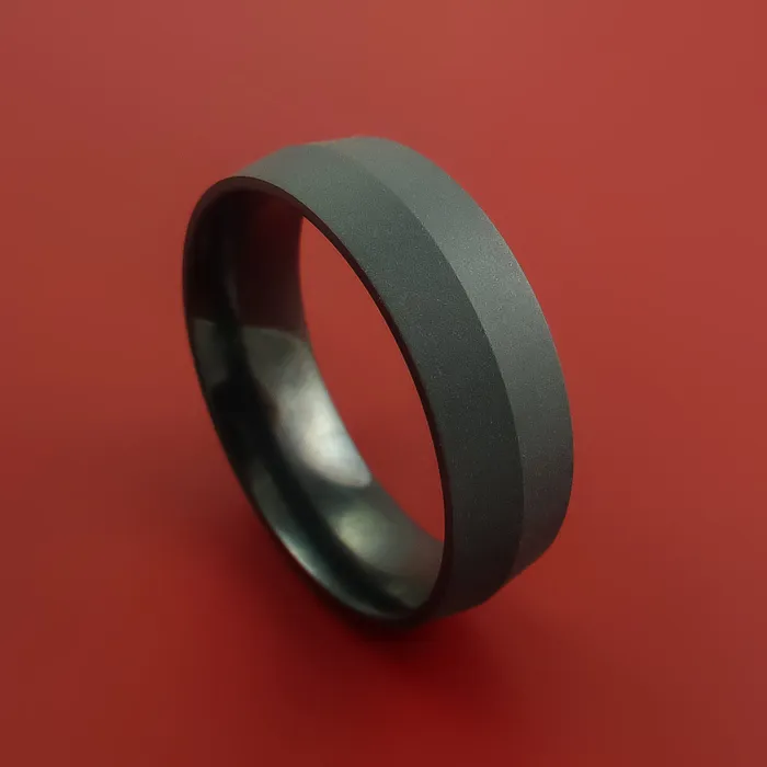 Lashbrook Black Zirconium Ring Custom Made Band Rings
