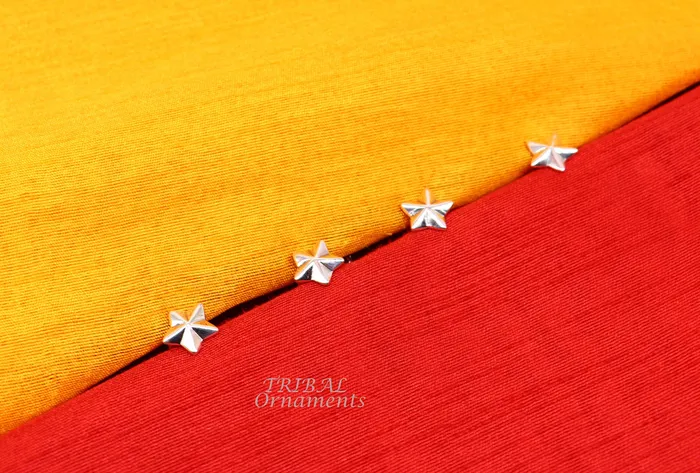 Necklaces TRIBAL ORNAMENTS 925 Sterling silver handmade gorgeous Star design buttons or cufflinks for mens kurta best gifting jewelry occasions btn05