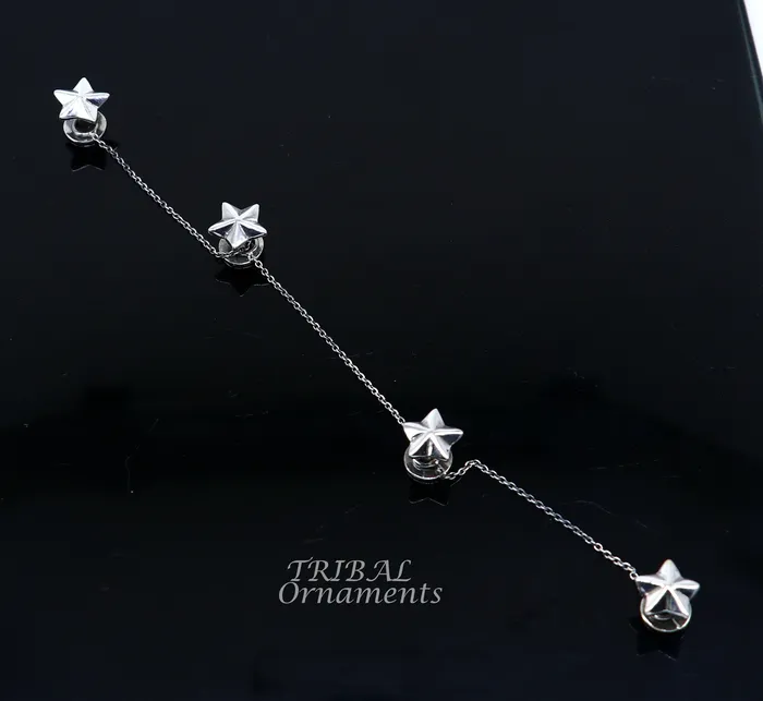 Necklaces TRIBAL ORNAMENTS 925 Sterling silver handmade gorgeous Star design buttons or cufflinks for mens kurta best gifting jewelry occasions btn05
