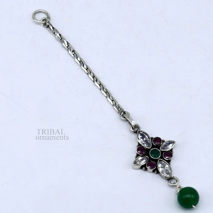Necklaces TRIBAL ORNAMENTS Handmade indian antique style cut stone designer flower shape tribal temple jewelry pendant for excellent gifting pretty pendant nsp459