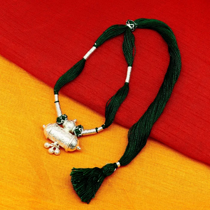 Necklaces Vintage indian traditional design solid silver charm necklace stunning green thread brides wedding necklace tribal ethnic jewelry set211 TRIBAL ORNAMENTS Necklaces Vintage indian traditional design solid silver charm necklace stunning green thread brides wedding necklace tribal ethnic jewelry set211 TRIBAL ORNAMENTS