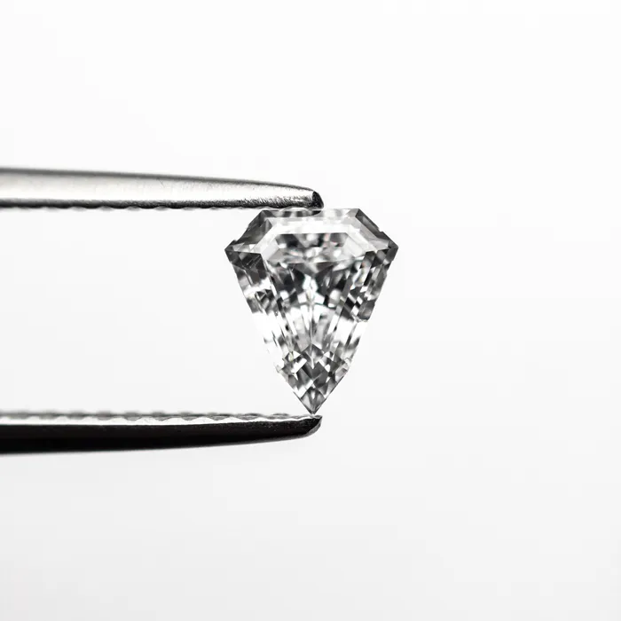 Rings 057ct 613x516x297mm SI2 D Shield Step Cut 1943837 Misfit Diamonds