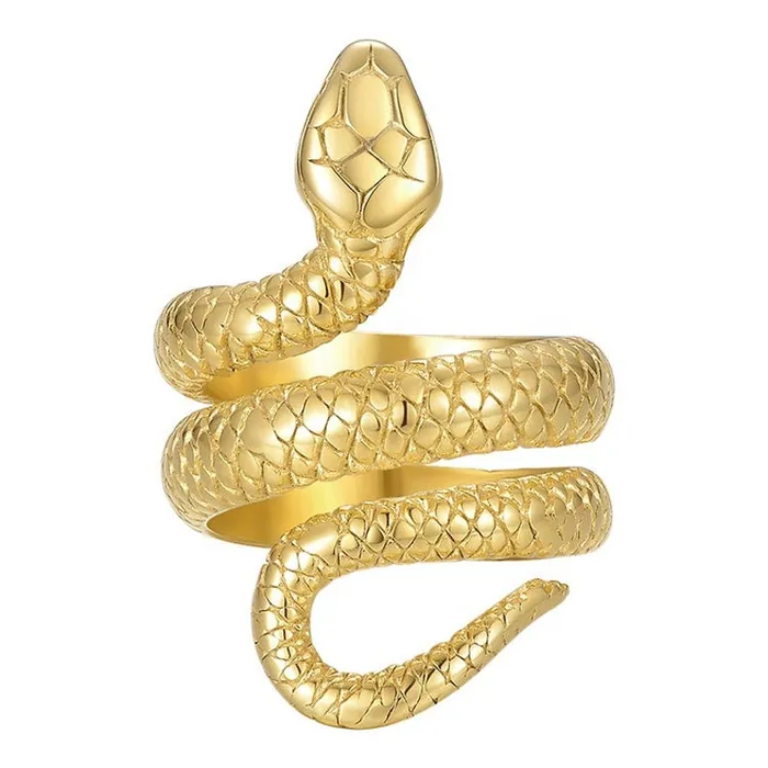 Rings 18K GoldFilled Textured Snake Wrap Ring Jewelvers