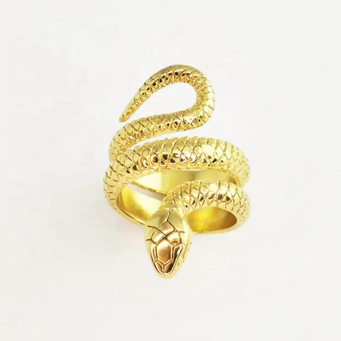 Rings 18K GoldFilled Textured Snake Wrap Ring Jewelvers Rings 18K GoldFilled Textured Snake Wrap Ring Jewelvers