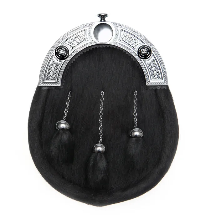 Rings Black Seal Skin Full Dress Sporran William E Scott Rings Black Seal Skin Full Dress Sporran William E Scott