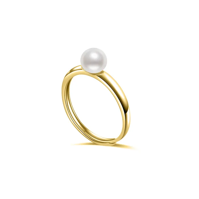 Rings Elegant Freshwater Pearl Ring WR00170 Pearly Lustre