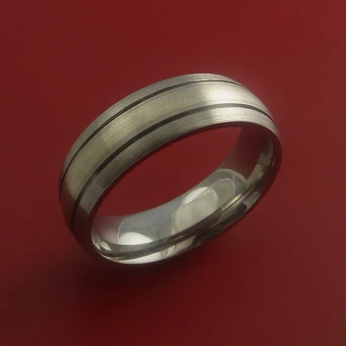 Rings Lashbrook Titanium and White Gold Custom Made Band Any Finish and Sizing 3 to 22 Rings Lashbrook Titanium and White Gold Custom Made Band Any Finish and Sizing 3 to 22