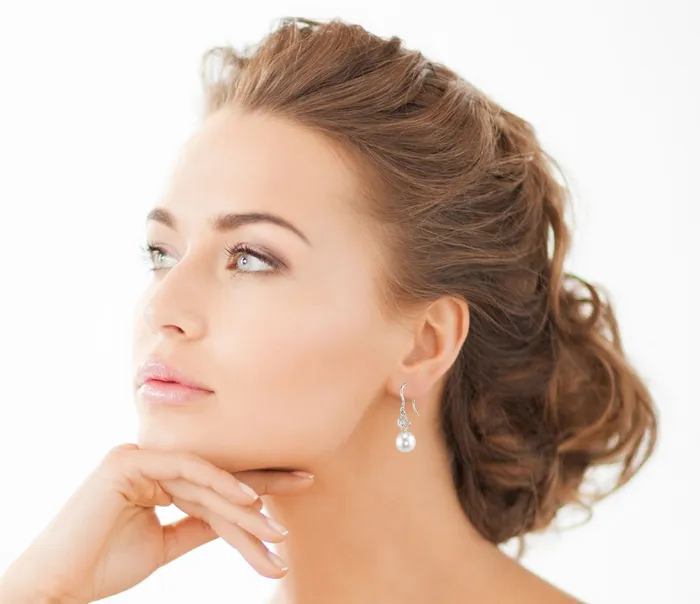 spt Earrings Akoya Pearl Diamond Lacy Earrings