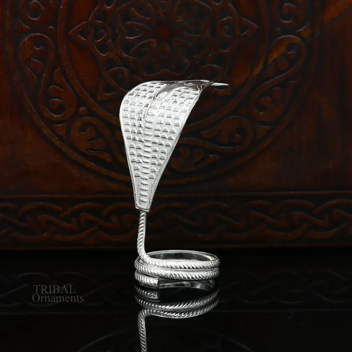 TRIBAL ORNAMENTS Earrings Shiva Snake Solid silver handmade Divine vintage style mini snake or shiva snake for puja or worshipping solid Diwali puja article su625 TRIBAL ORNAMENTS Earrings Shiva Snake Solid silver handmade Divine vintage style mini snake or shiva snake for puja or worshipping solid Diwali puja article su625