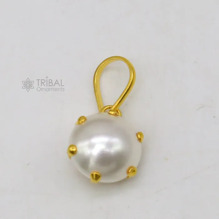 TRIBAL ORNAMENTS Necklaces 8mm pearl Fabulous Handmade 14kt yellow gold pendant exclusive square shape pendant for daily use jewelry gp33 TRIBAL ORNAMENTS Necklaces 8mm pearl Fabulous Handmade 14kt yellow gold pendant exclusive square shape pendant for daily use jewelry gp33
