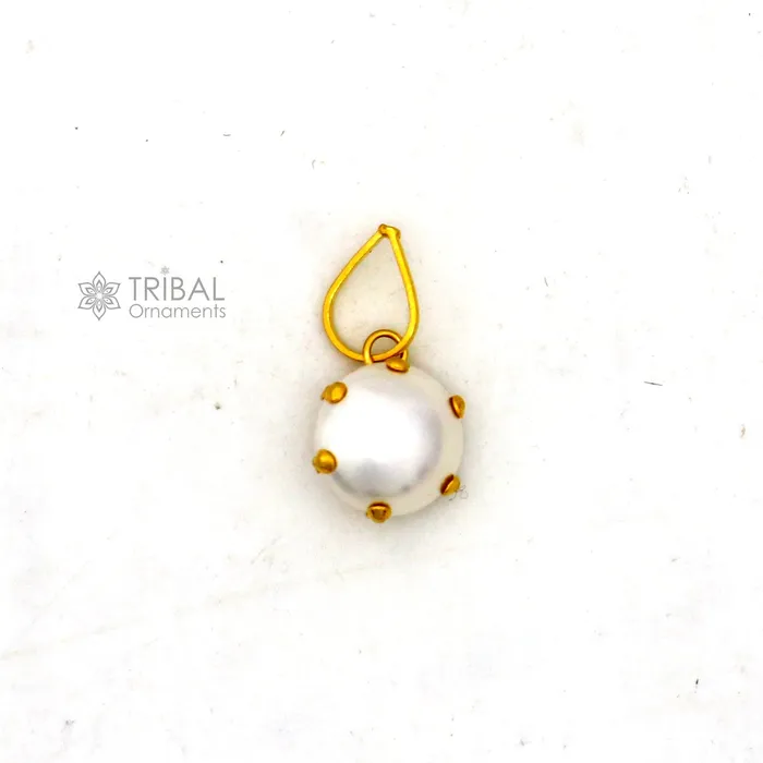 TRIBAL ORNAMENTS Necklaces 8mm pearl Fabulous Handmade 14kt yellow gold pendant exclusive square shape pendant for daily use jewelry gp33 TRIBAL ORNAMENTS Necklaces 8mm pearl Fabulous Handmade 14kt yellow gold pendant exclusive square shape pendant for daily use jewelry gp33