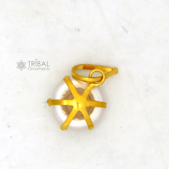 TRIBAL ORNAMENTS Necklaces 8mm pearl Fabulous Handmade 14kt yellow gold pendant exclusive square shape pendant for daily use jewelry gp33 TRIBAL ORNAMENTS Necklaces 8mm pearl Fabulous Handmade 14kt yellow gold pendant exclusive square shape pendant for daily use jewelry gp33