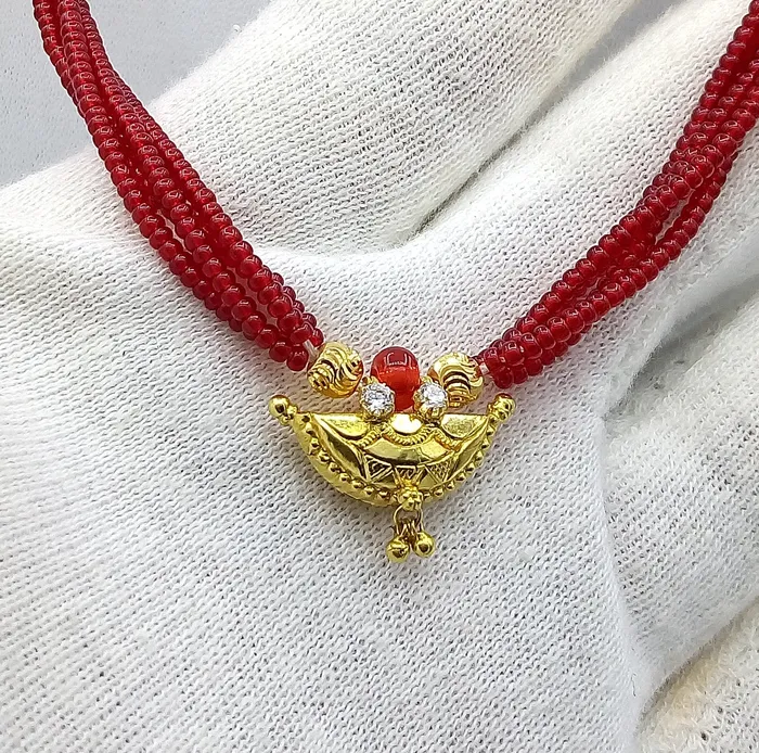 TRIBAL ORNAMENTS Necklaces Awesome 20karat yellow gold amulet pendant excellent stylish jewelry for girls womens from tribal Rajasthan india