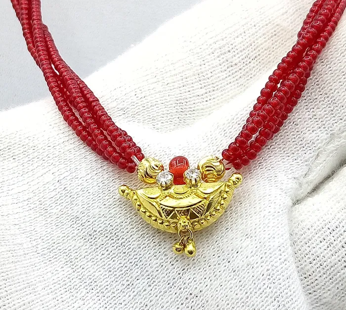 TRIBAL ORNAMENTS Necklaces Awesome 20karat yellow gold amulet pendant excellent stylish jewelry for girls womens from tribal Rajasthan india