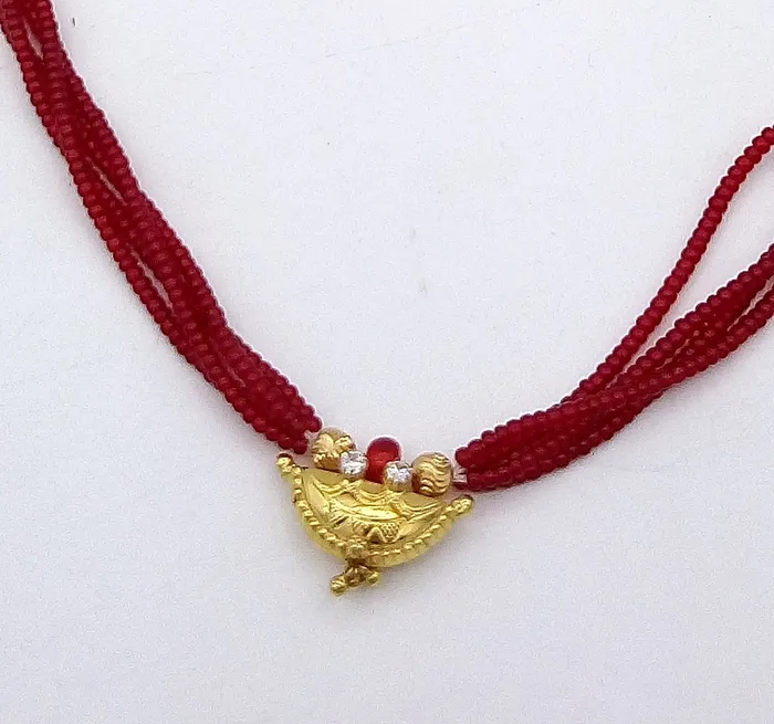 TRIBAL ORNAMENTS Necklaces Awesome 20karat yellow gold amulet pendant excellent stylish jewelry for girls womens from tribal Rajasthan india