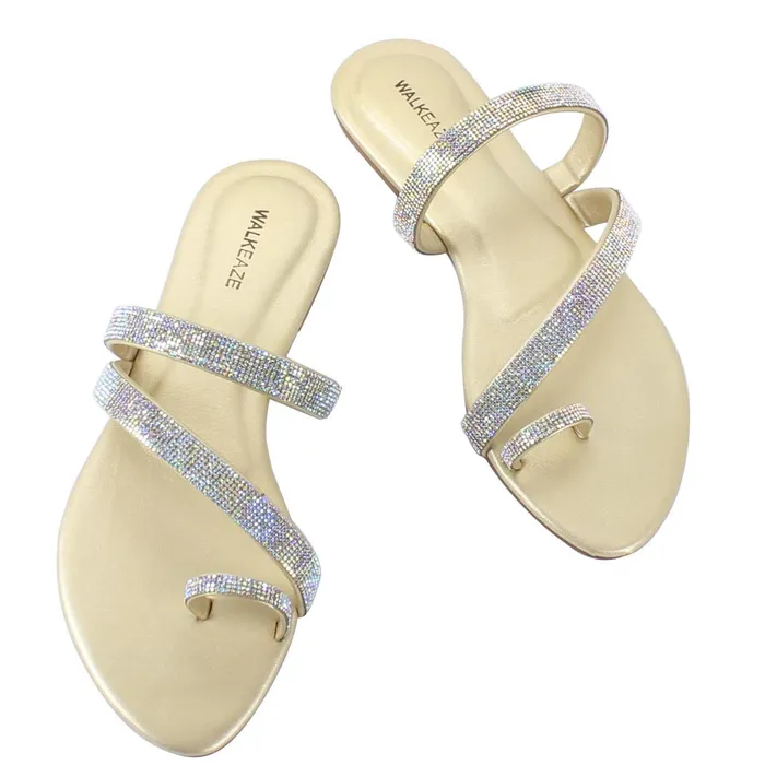 Walkeaze Earrings Women Formal Slippers 39664S