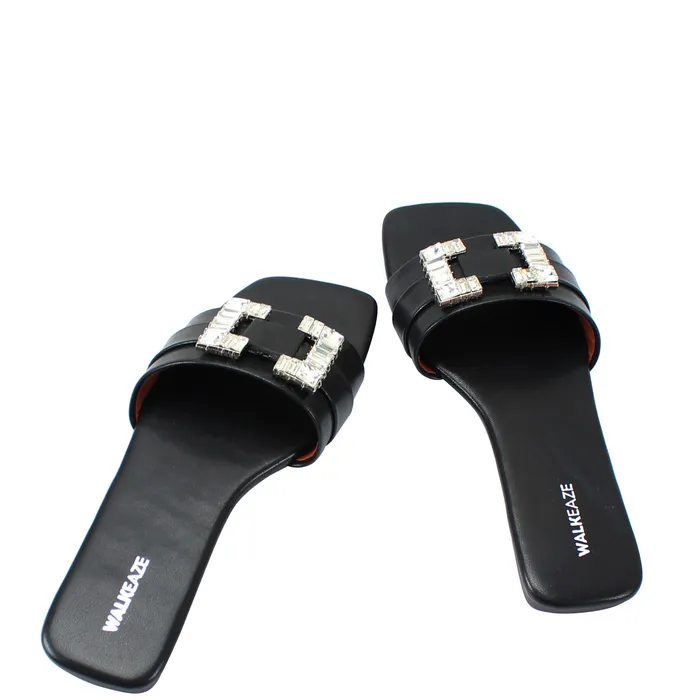 Walkeaze Earrings Women Formal Slippers 39983S