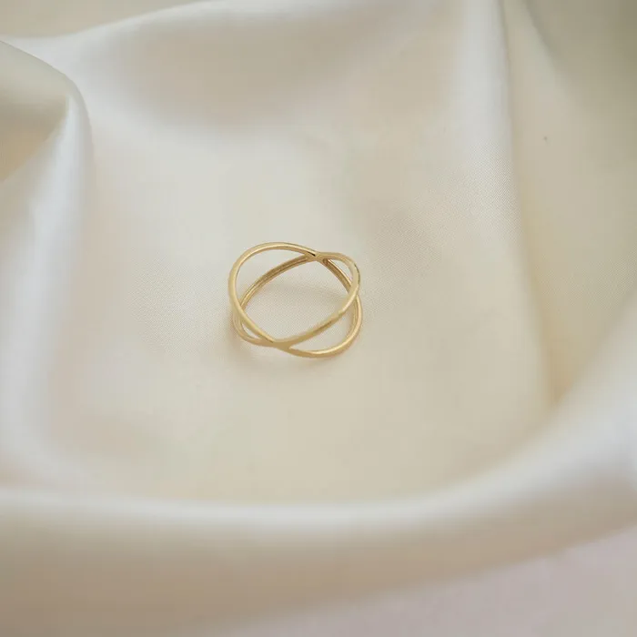 14k Gold X Ring TheRoseGypsy Rings