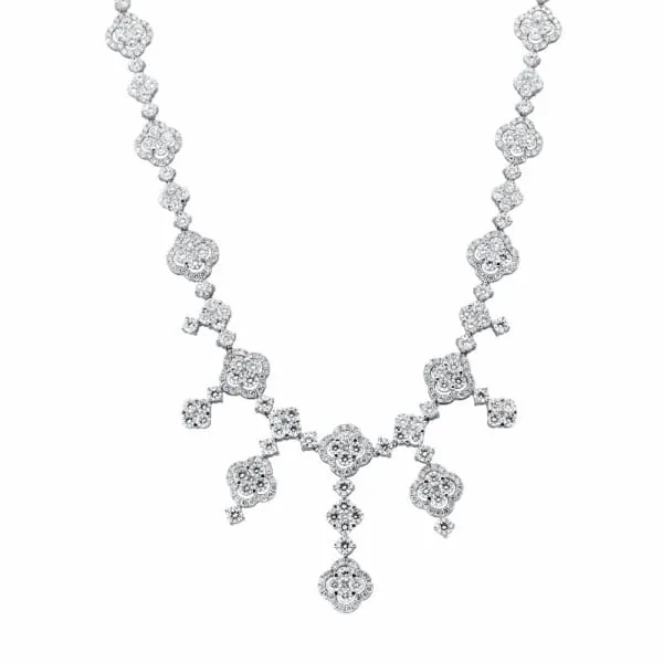18kt White Gold Fashion Necklace With 2800ct Diamonds NCK105000 Diamond Source NYC Necklaces